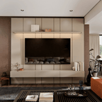 Home Painel Liso Slim Suspenso Imcal 184cm com Led Off White