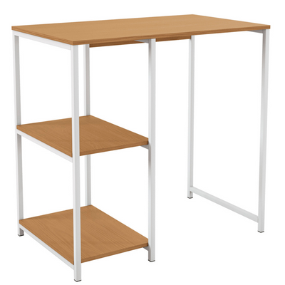 Bancada Industrial LI044 Kappesberg 90cm Prateleiras Canela e Branco