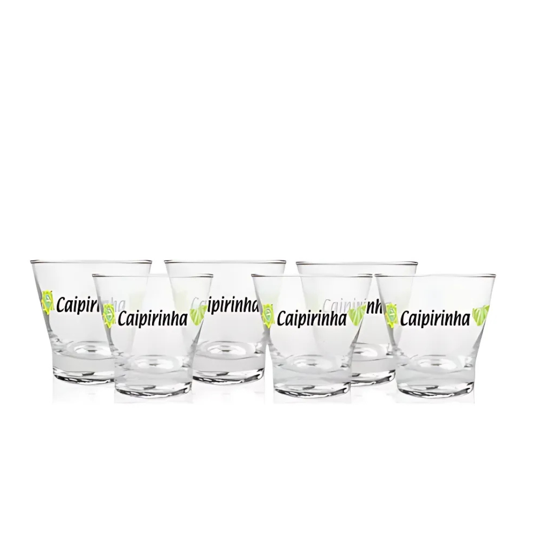 Jogo De 6 Copos Para Caipirinha  H. Martin Limão 350ml
