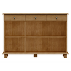Balcão Buffet Rubi Finestra 129cm 3 Portas 3 Gavetas Freijó