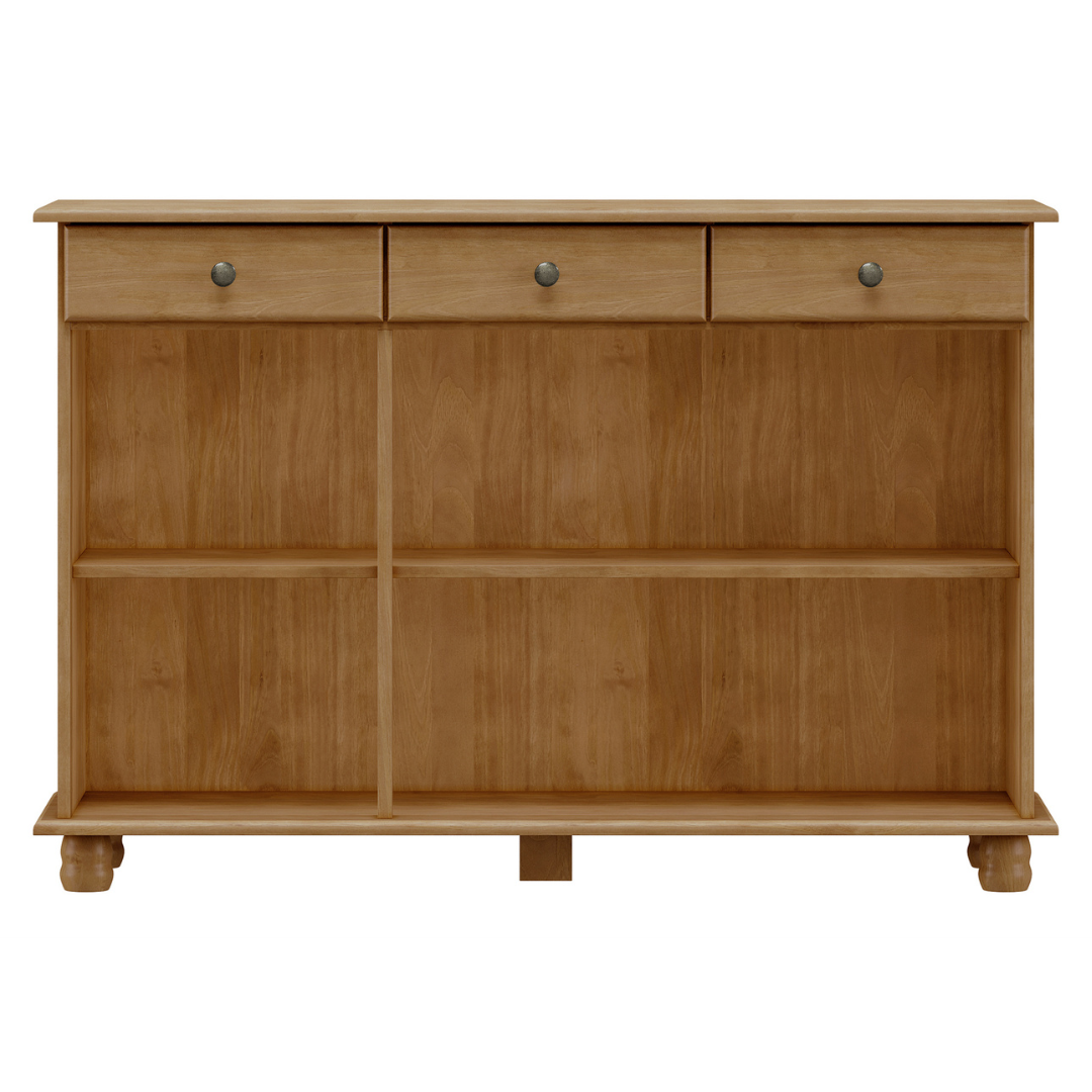 Balcão Buffet Rubi Finestra 129cm 3 Portas 3 Gavetas Freijó