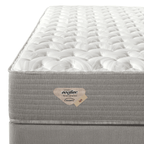 Conjunto Cama Box Agile Casal Ecoflex 138x188x55cm Molas Ensacadas Cinza Chumbo