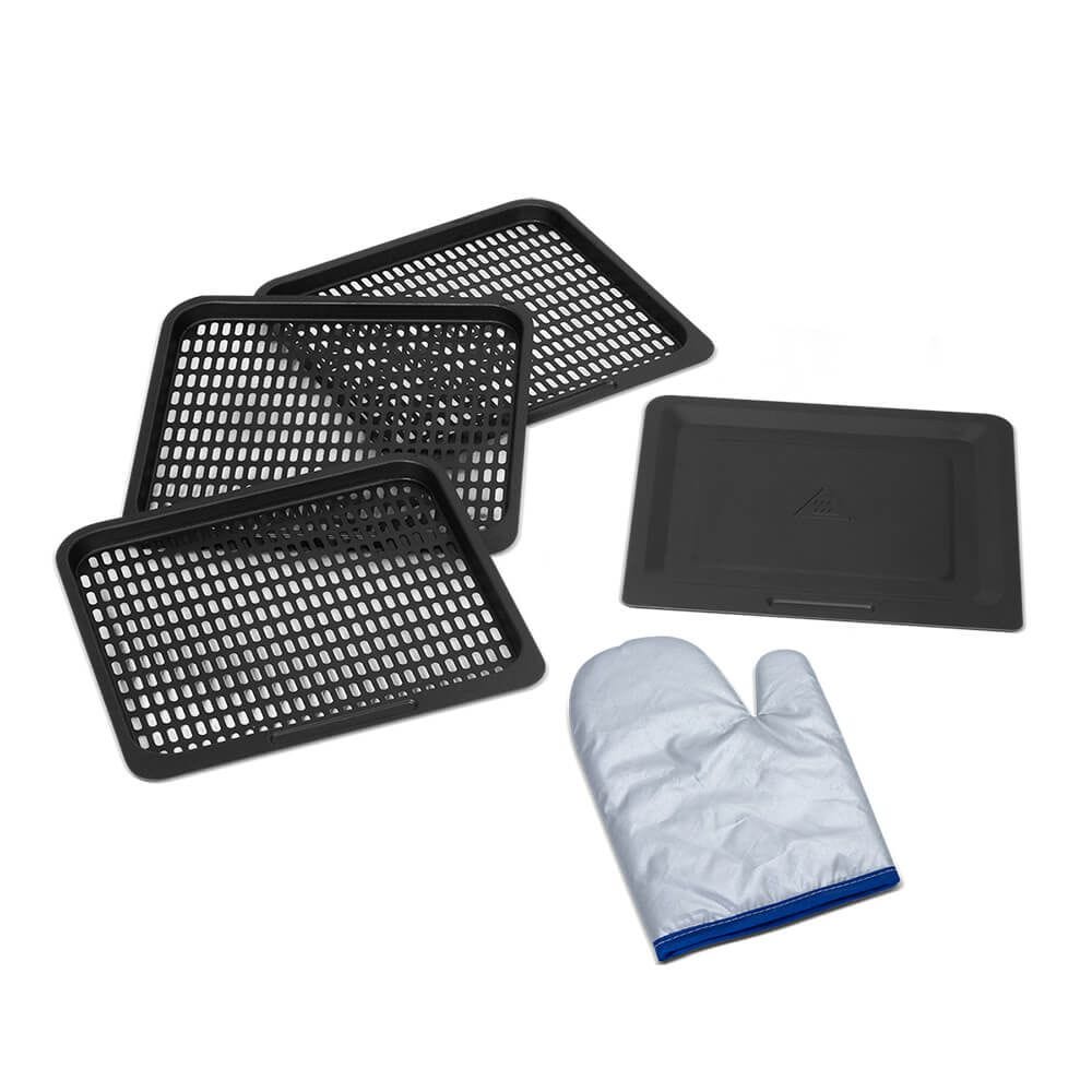 Fritadeira Elétrica Sem Óleo Air Fryer Midea 12L com Forno Ovenfryer Inox e Preto 220V