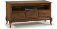 Rack Rústico 150cm Linz 60501 3 Gavetas 100% Madeira Maciça Imbuia