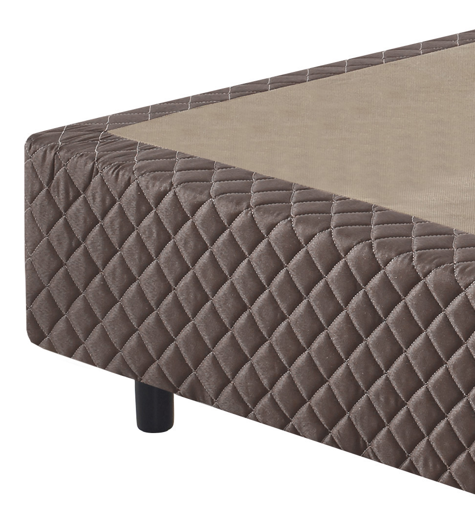 Base Para Colchão Solteiro King  New Power Ecoflex 120x198x25cm Marrom