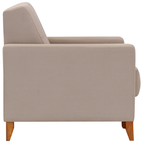 Poltrona 96cm Herval MH4219 Base Madeira Bege