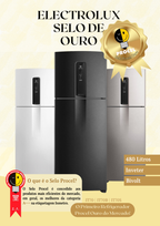 Refrigerador Electrolux 480L IT70 Duplex Efficient AutoSense SmartBivolt Branco Bivolt