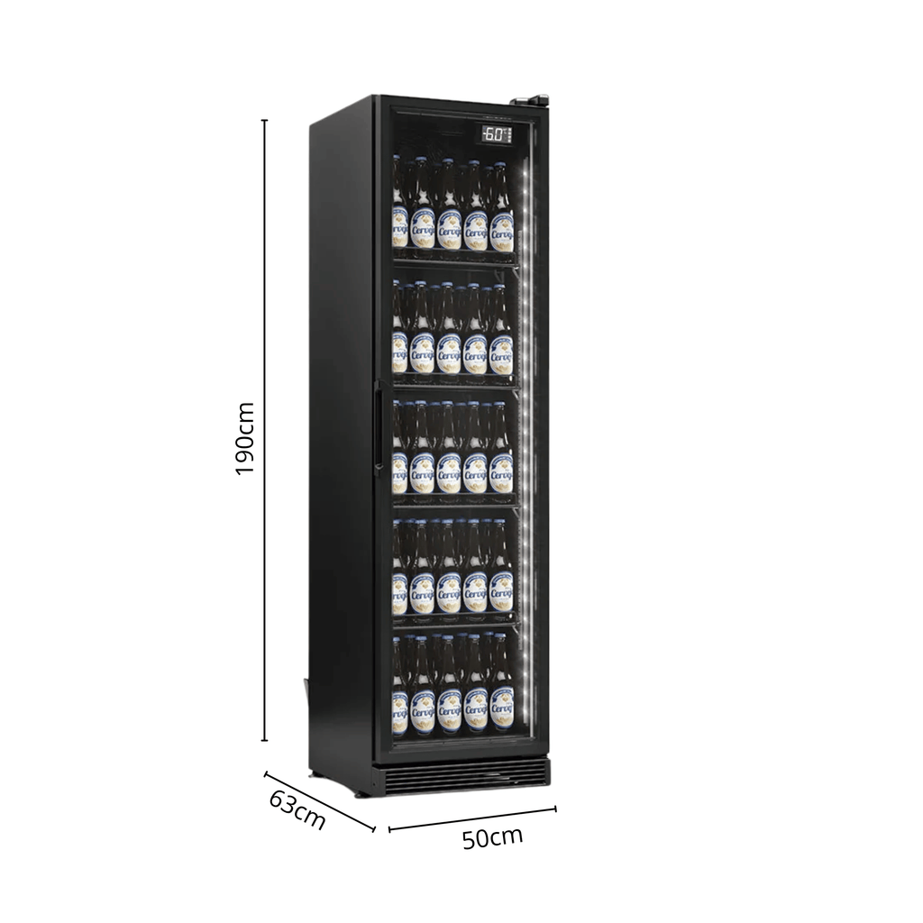 Cervejeira Gelopar 310L GCB-30LB Porta de Vidro Iluminação em LED Preto 220V