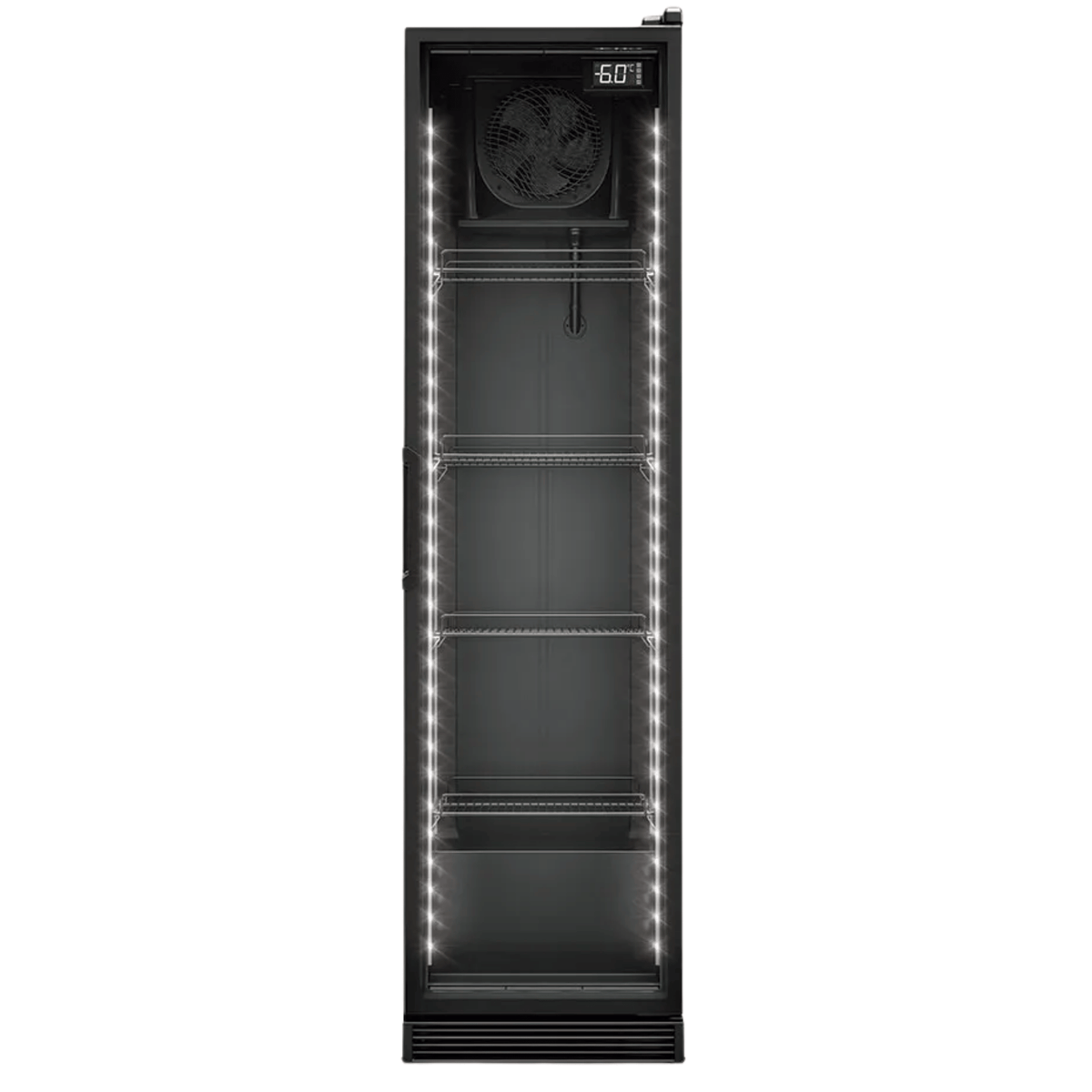 Cervejeira Gelopar 310L GCB-30LB Porta de Vidro Iluminação em LED Preto 220V