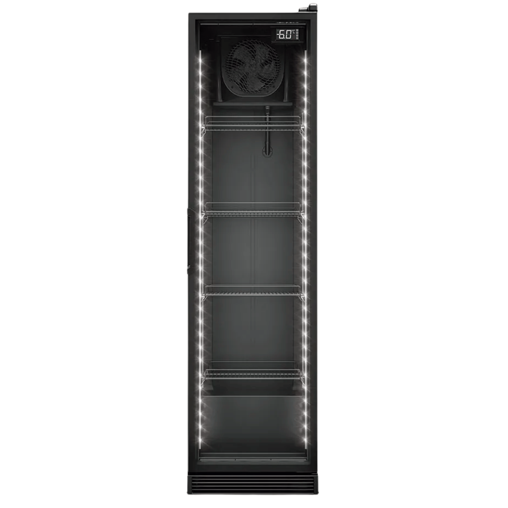 Cervejeira Gelopar 310L GCB-30LB Porta de Vidro Iluminação em LED Preto 220V