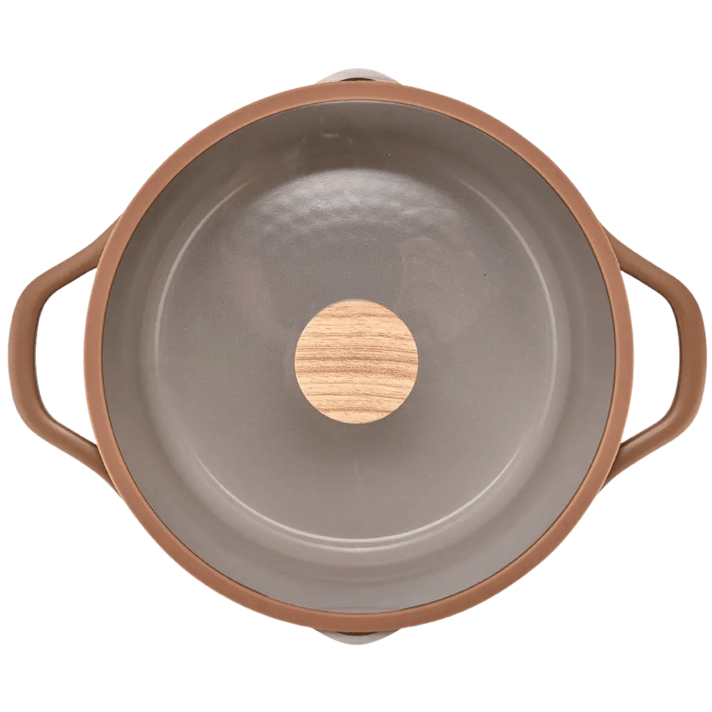 Jogo de Panelas Ceramic Life Brinox 5 Peças Indução Duna Terracota