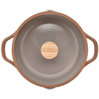 Jogo de Panelas Ceramic Life Brinox 5 Peças Indução Duna Terracota
