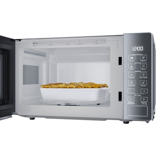 Micro-ondas Brastemp 20L Funções Pré-Preparo Inox Espelhado 220V