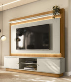 Home Guararapes Linea para TV 75'' com Led Nature e Off White