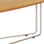 Mesa de Centro Orgânica Side Imcal 120x56 Pé em Metal Nature