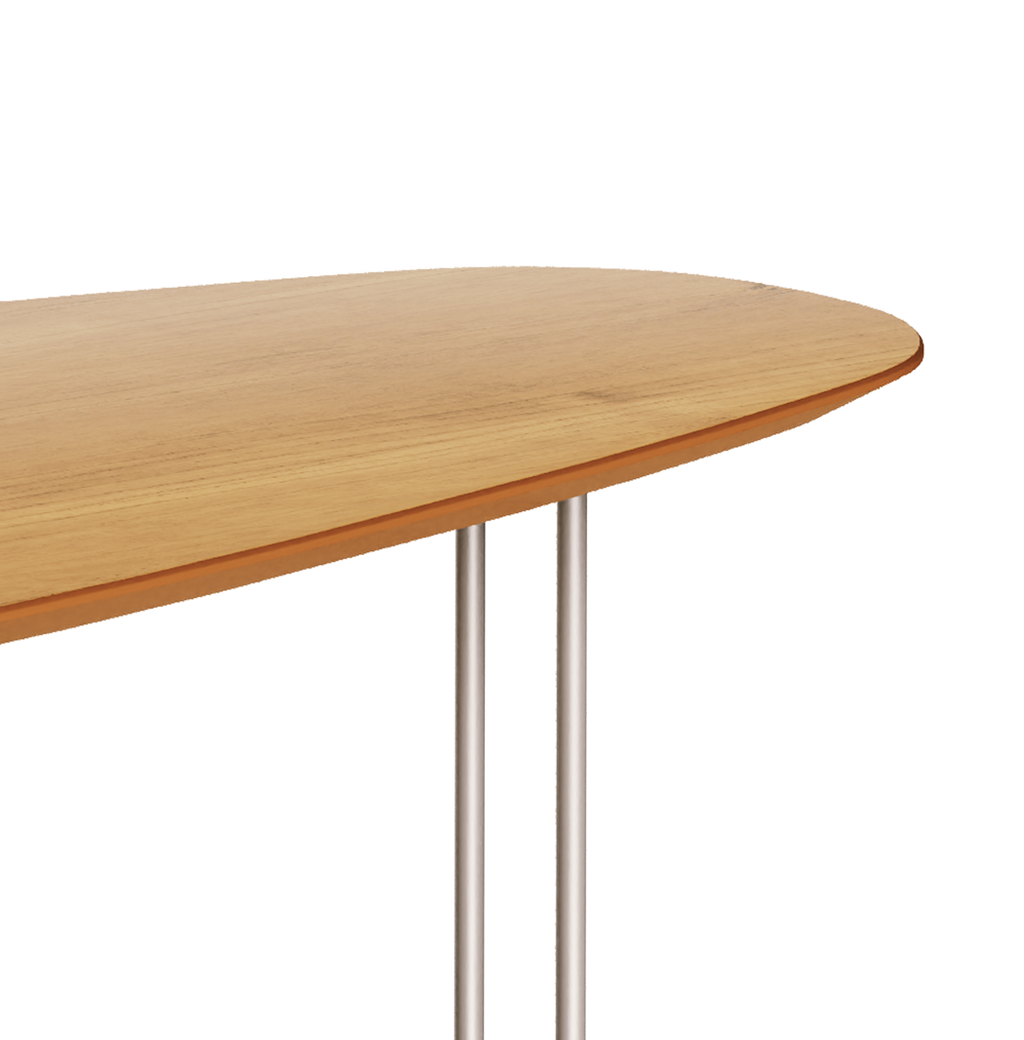 Mesa de Centro Orgânica Side Imcal 120x56 Pé em Metal Nature