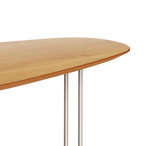 Mesa de Centro Orgânica Side Imcal 120x56 Pé em Metal Nature