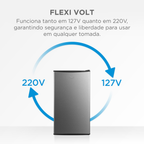 Frigobar Midea 93L MDRD142 Inverter Inox Bivolt
