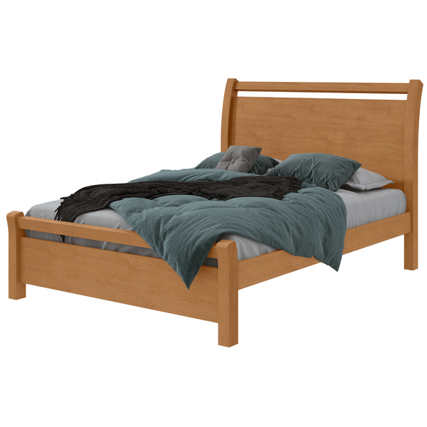 Cama Reali Casal Lopas 140cm Amêndoa Clean