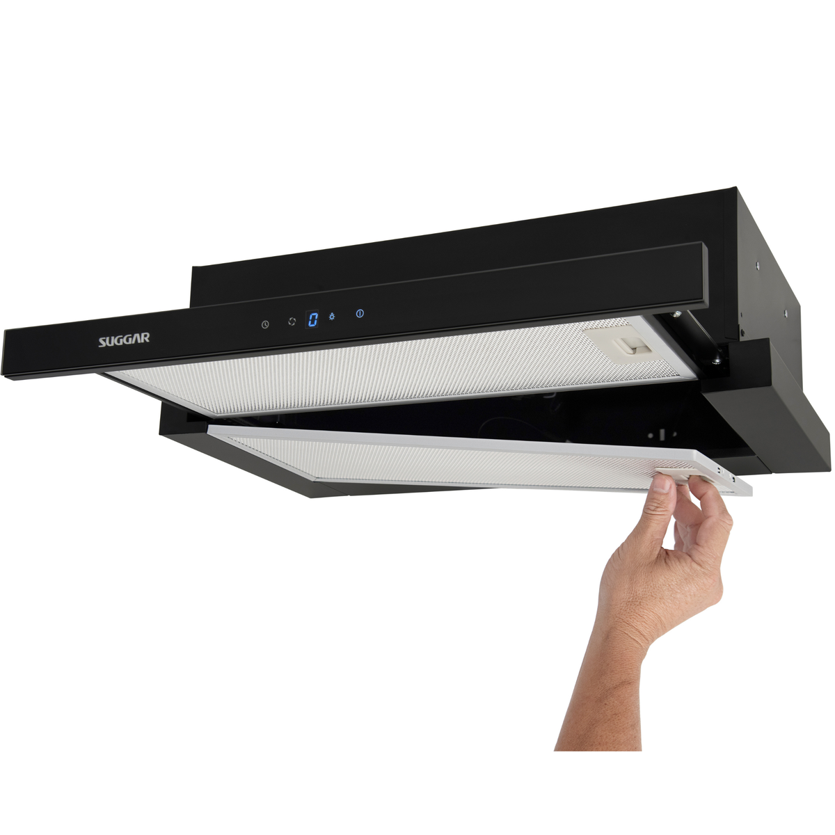 Depurador de Ar de Embutir 80cm Suggar Slim Touch DE82THPT Preto 220V