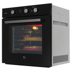 Kit Fischer de Embutir Forno Elétrico Infinity 78L com Air Fryer + Micro-ondas 25L Fit Line Preto 220V