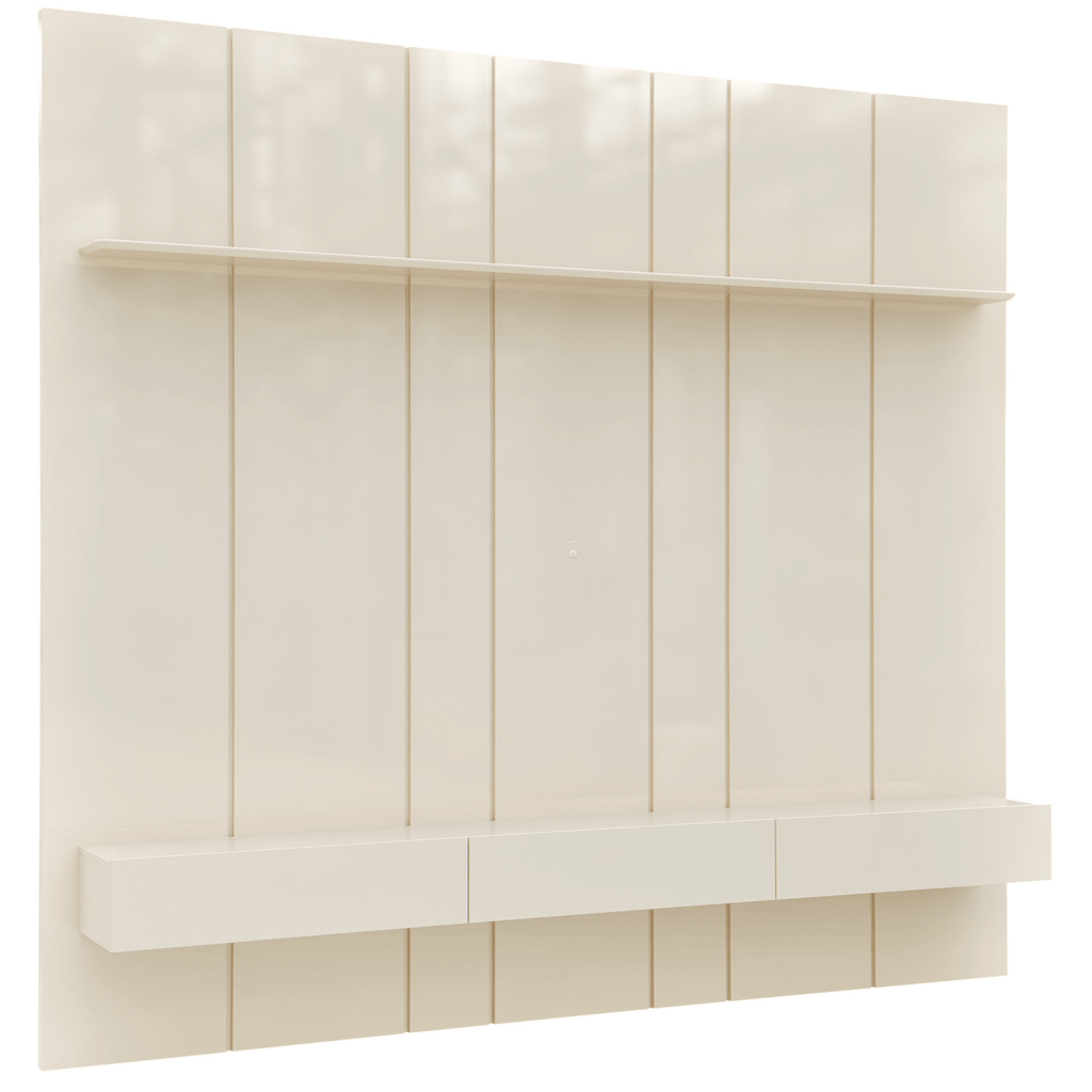 Home Painel Liso Slim Suspenso Imcal 184cm com Led Off White