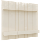 Home Painel Liso Slim Suspenso Imcal 184cm com Led Off White