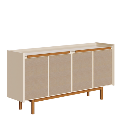 Balcão Buffet Dune Imcal 180cm 4 Portas Off White